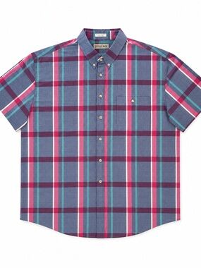 Vintage Steeplechase Plaid Button Down Shirt Men’s 3X